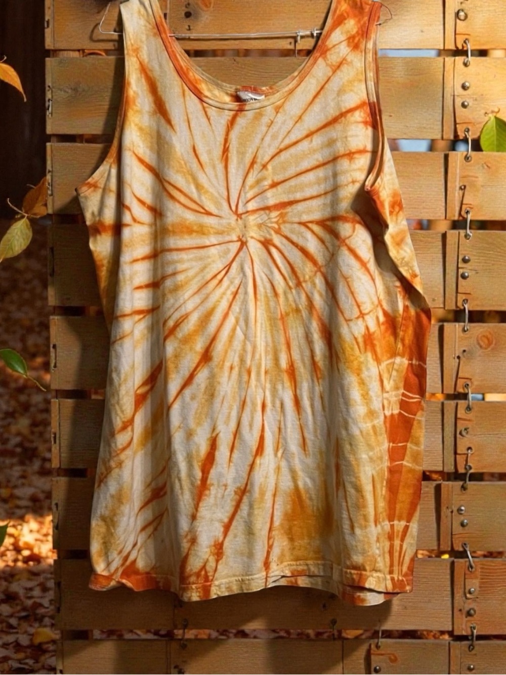 Fashion Bug Orange and White Swirl Midi Dress
